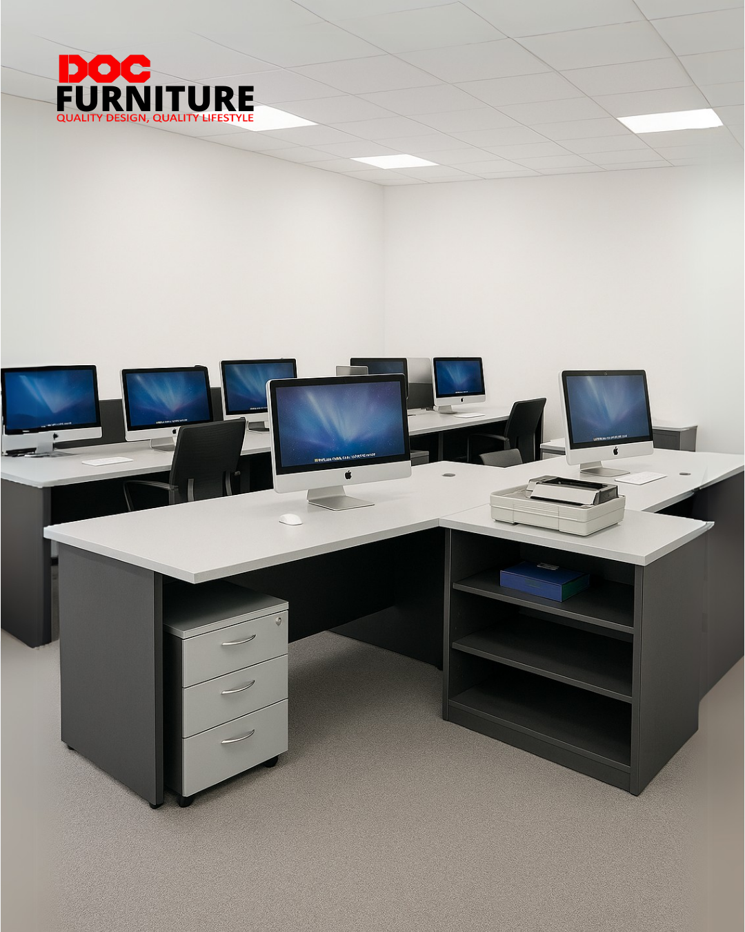 Office workstation desk — D.O.C Furniture Miri