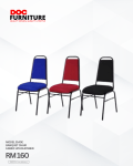 Three S140E banquet chairs with black metal frames and fabric upholstery, shown in blue, red, and black, available for only RM 160. DOC Furniture also consider bulk purchase price for project orders at large amount, which is very competitive and also our price is already included with our delivery services to your premise or sites.