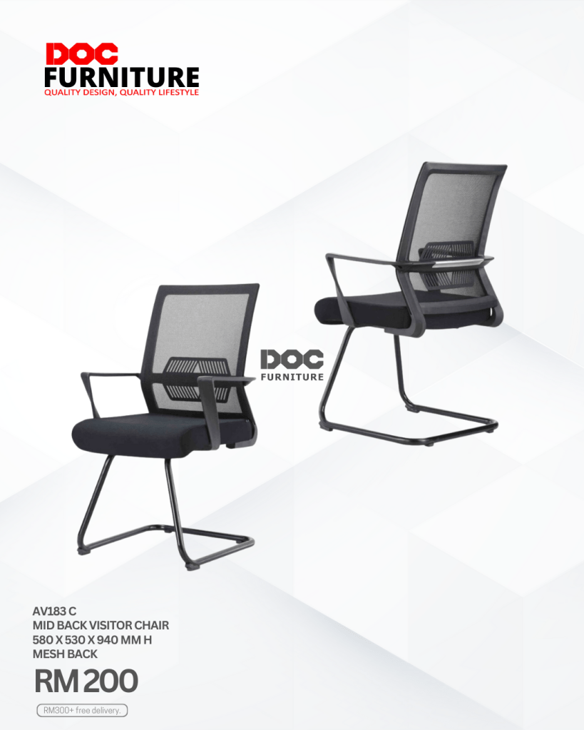 Make a great impression! ✨ Get this sleek and comfortable DOC Furniture Mid Back Visitor Chair for just RM200. Perfect for your office or meeting space. Free delivery on orders over RM300!
Shop now!
#DOCFurniture #OfficeChairs #VisitorChair #AffordableFurniture #OfficeDesign
