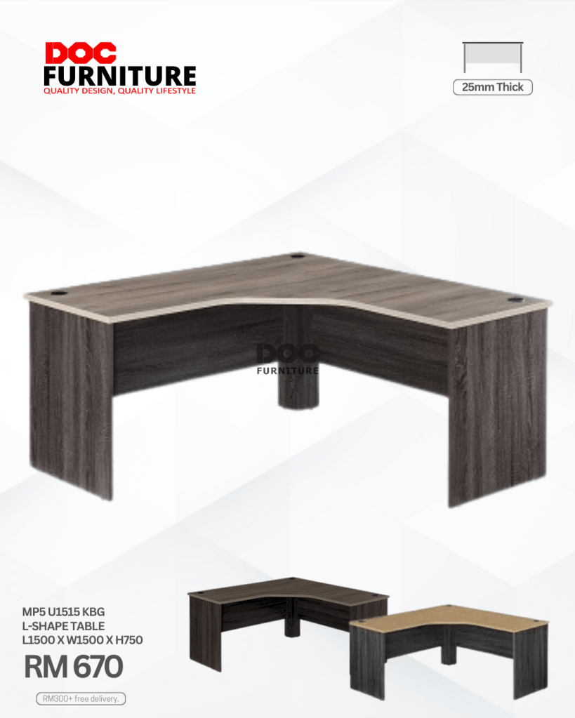 Maximize your workspace and boost productivity with our stylish L-Shape Table! Perfect for home offices or small personal spaces. Get yours now for just RM 670 and enjoy free delivery with purchases over RM300.

#DocFurniture #LShapeDesk #HomeOffice #WorkspaceGoals #QualityFurniture
Shop now!