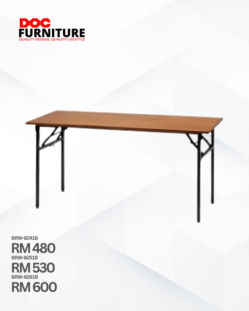 Unfold convenience and quality with DOC Furniture's versatile folding tables! ✨ Perfect for home, office, or events, these durable tables embody a "Quality Design; Quality Lifestyle." Get yours starting from just RM480!

#DOCFurniture #FoldingTable #VersatileFurniture #QualityDesign #HomeOfficeSolutions