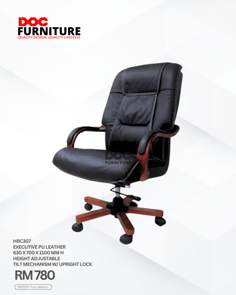 Sit like a boss! 💼 Upgrade your workspace with the stylish HBC307 Executive PU Leather Chair from DOC Furniture. Designed for comfort and productivity with adjustable height and tilt. Get yours for only RM 780 and enjoy FREE delivery on orders over RM300!

Shop now!

#ExecutiveChair #OfficeFurniture #HomeOffice #DOCFurniture #WorkspaceUpgrade