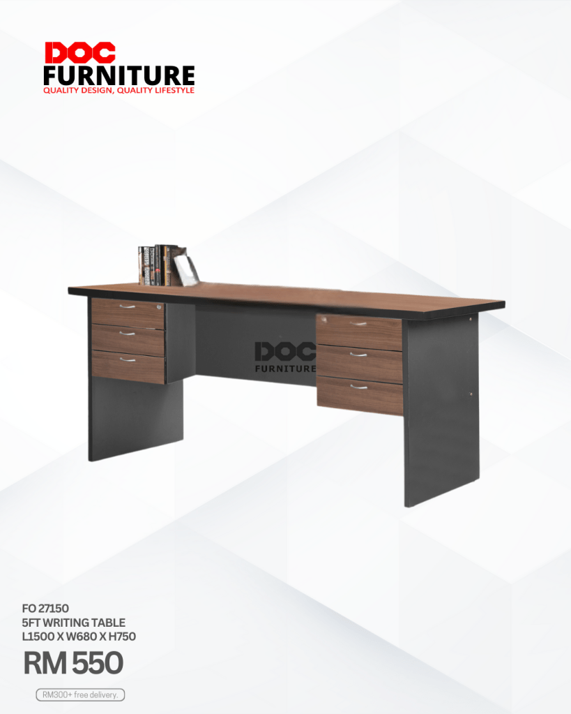 Upgrade your workspace with the stylish & functional 5ft Writing Table from DOC FURNITURE! Get quality design at an amazing price: ONLY RM550! ✨ Plus, enjoy free delivery on orders over RM300. Perfect for your home office or study area.

#DOCFurniture #OfficeFurniture #WritingTable #HomeOffice #QualityDesign
Shop now!