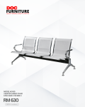 A modern three-seater linked waiting chair, also called airport bench or stainless steel bench, it features perforated silver metal seats and backs, supported by sleek polished chrome arms and legs, displayed the price selling at RM 630. Discounts could be negotiated with our sales for your project order or bulk purchase.